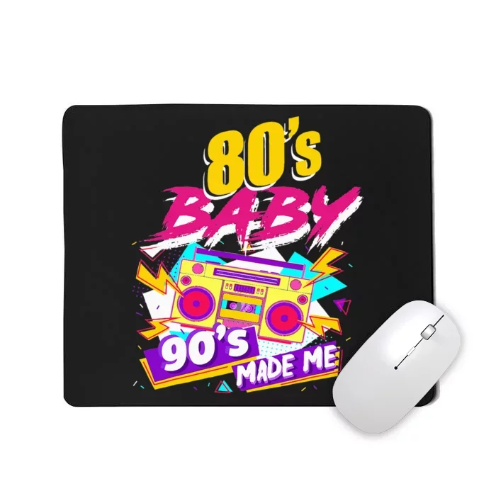 Vintage 1980s 80's Baby 90's Made Me Funny 80's Mousepad