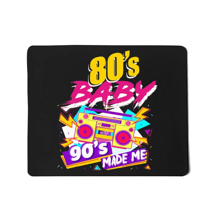 Vintage 1980s 80's Baby 90's Made Me Funny 80's Mousepad