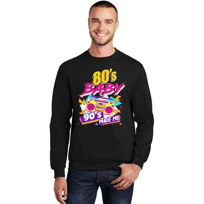 Vintage 1980s 80's Baby 90's Made Me Funny 80's Tall Sweatshirt