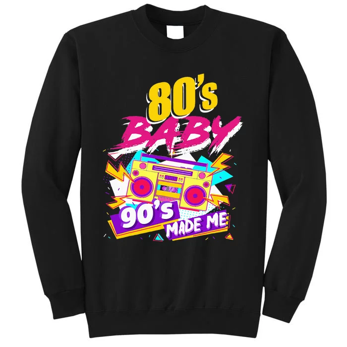 Vintage 1980s 80's Baby 90's Made Me Funny 80's Tall Sweatshirt