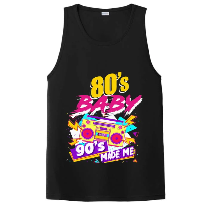 Vintage 1980s 80's Baby 90's Made Me Funny 80's Performance Tank