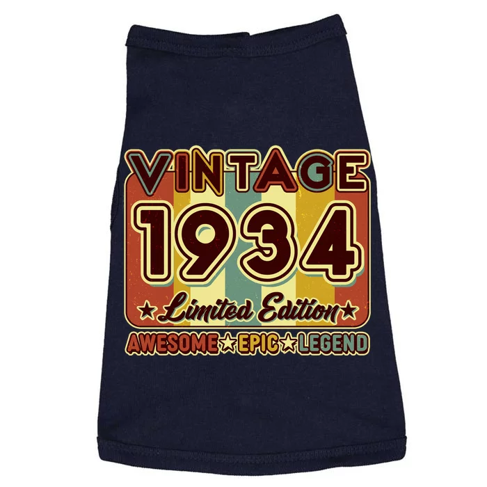 Vintage 1934 90th Birthday Limited Edition Awesome Epic Legend Doggie Tank