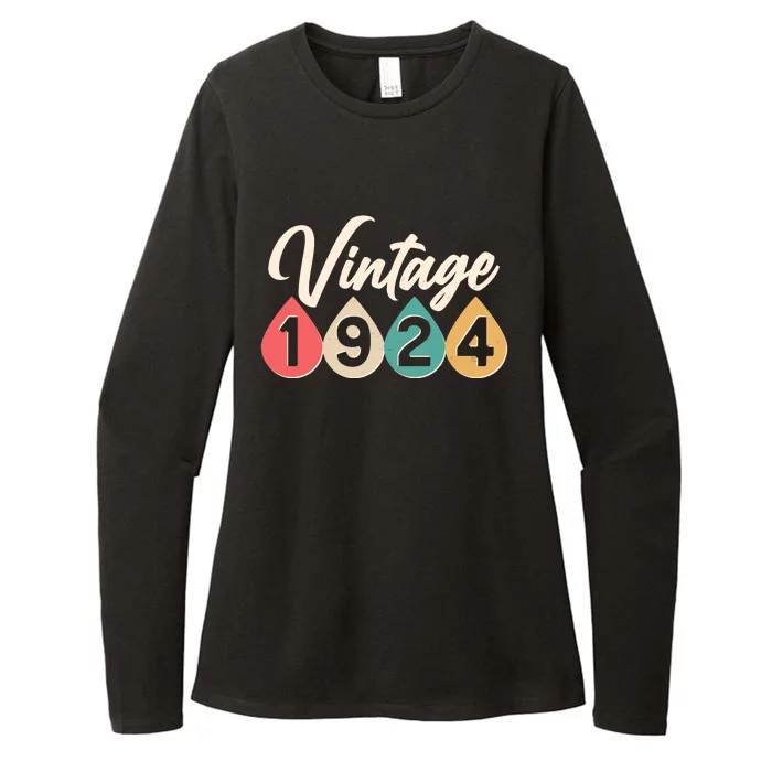 Vintage 1934 90th Birthday Retro Teardrop Design Womens CVC Long Sleeve Shirt