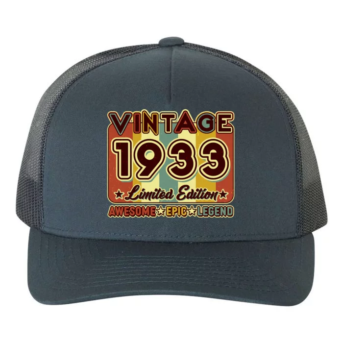 Vintage 1933 90th Birthday Limited Edition Awesome Epic Legend Yupoong Adult 5-Panel Trucker Hat