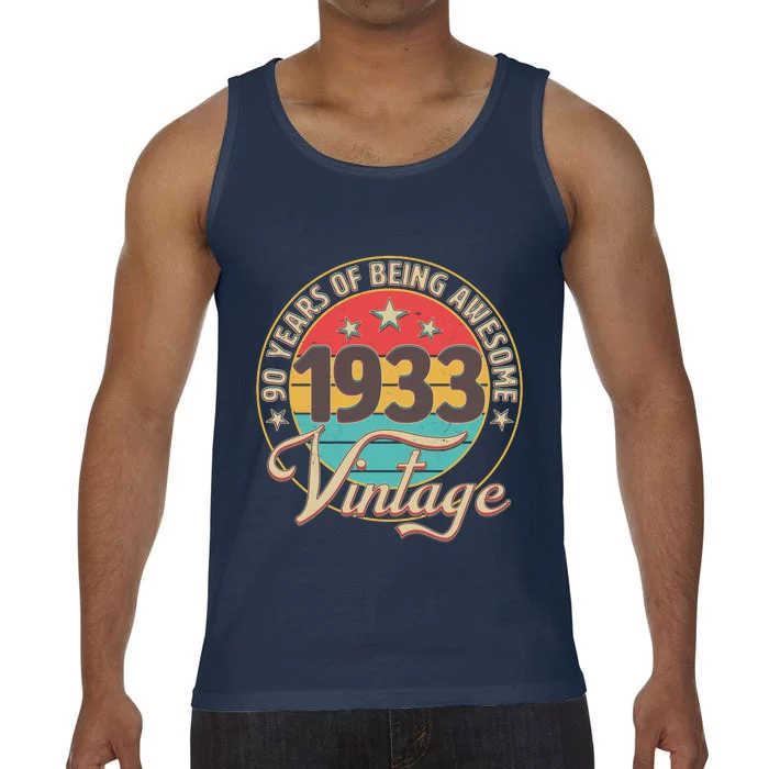 Vintage 1933 90 Years Of Being Awesome Comfort Colors® Tank Top