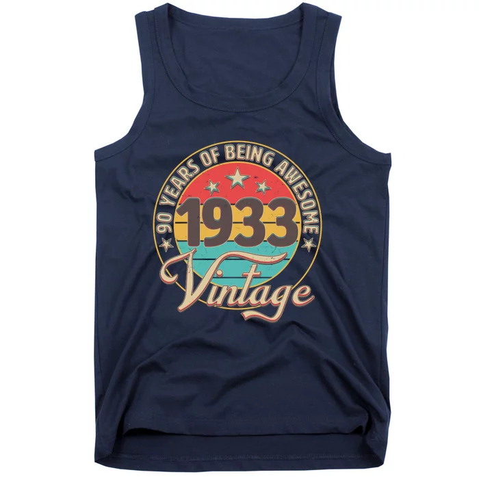 Vintage 1933 90 Years Of Being Awesome Tank Top