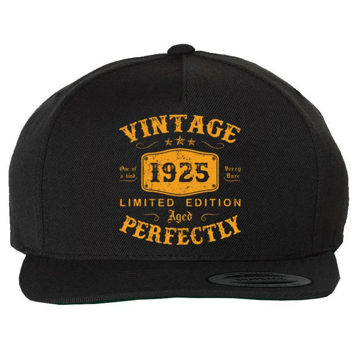 Vintage 1925 97 Birthday Gifts 97th Birthday Gifts Wool Snapback Cap