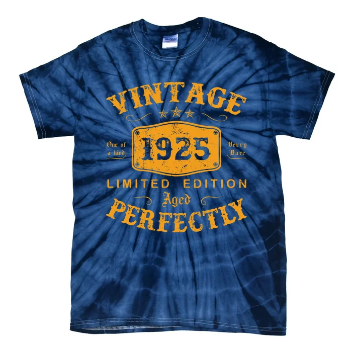 Vintage 1925 97 Birthday Gifts 97th Birthday Gifts Tie-Dye T-Shirt