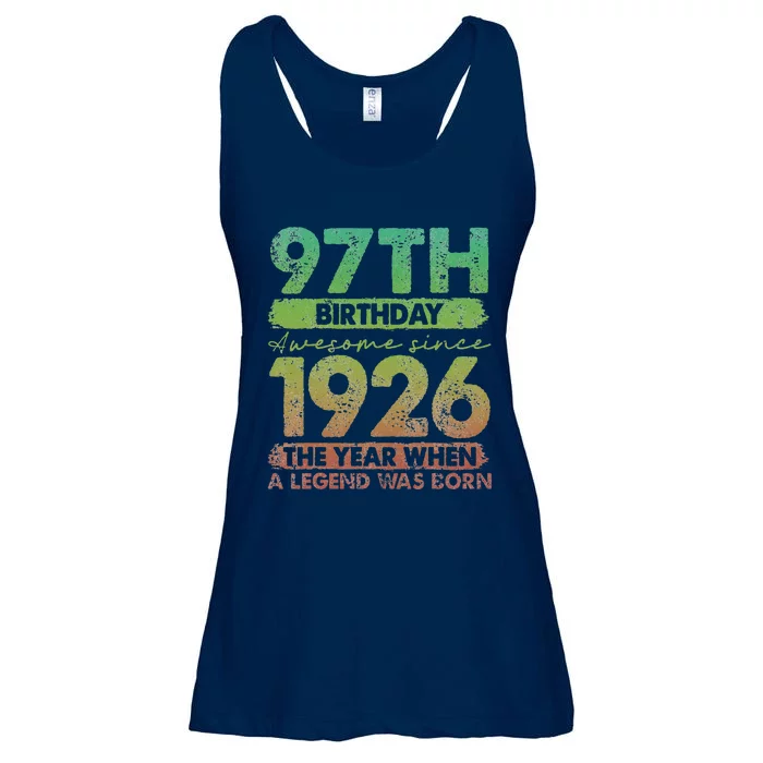 Vintage 1926 97 Year Old Gifts Limited Edition 97th Birthday Ladies Essential Flowy Tank