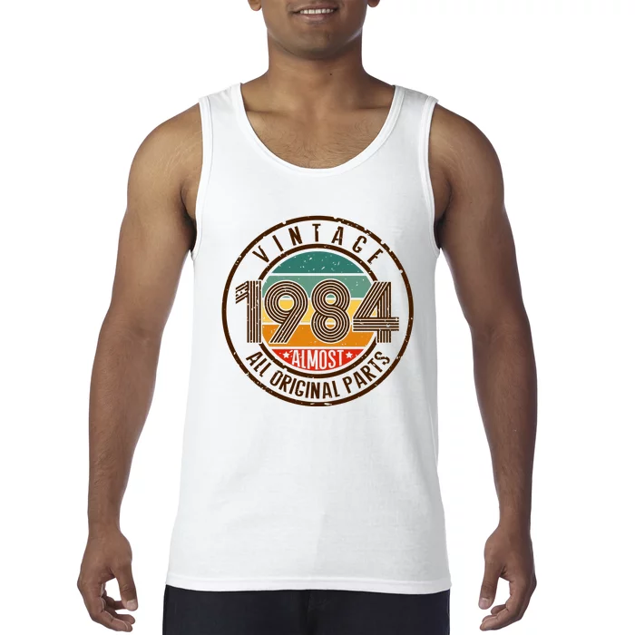 Vintage 1984 All Original Parts Vintage Birthday Gift Idea Tank Top