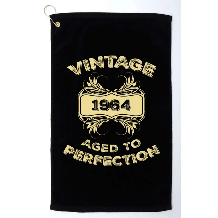 Vintage 1964 Aged To Perfection Birthday Gift Platinum Collection Golf Towel