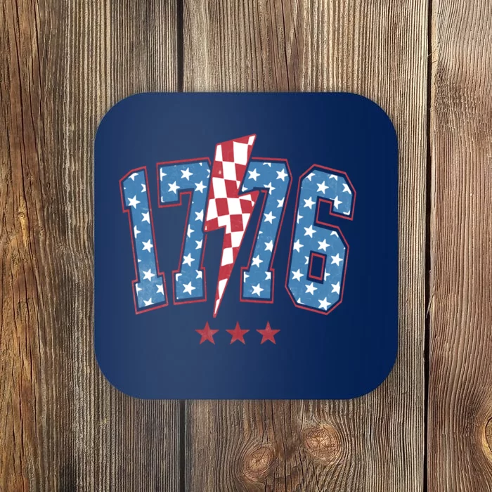 Vintage 1776 American Flag With Stars Coaster