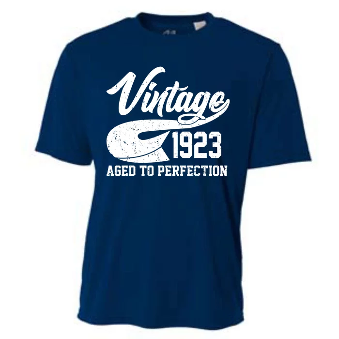 Vintage 1923 Aged To Perfection 100th Birthday Cooling Performance Crew T-Shirt