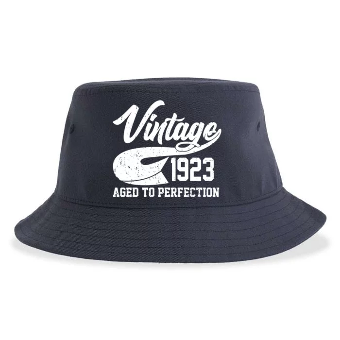 Vintage 1923 Aged To Perfection 100th Birthday Sustainable Bucket Hat