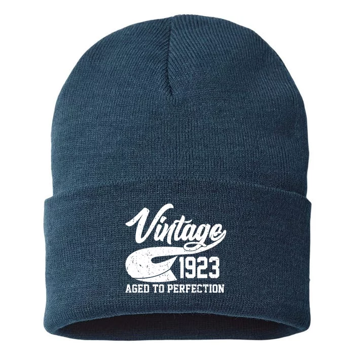 Vintage 1923 Aged To Perfection 100th Birthday Sustainable Knit Beanie