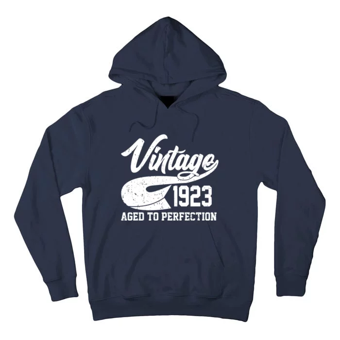 Vintage 1923 Aged To Perfection 100th Birthday Tall Hoodie