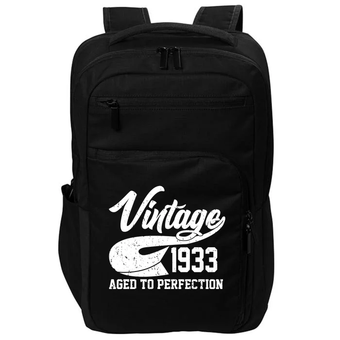 Vintage 1933 Aged To Perfection 90th Birthday Impact Tech Backpack