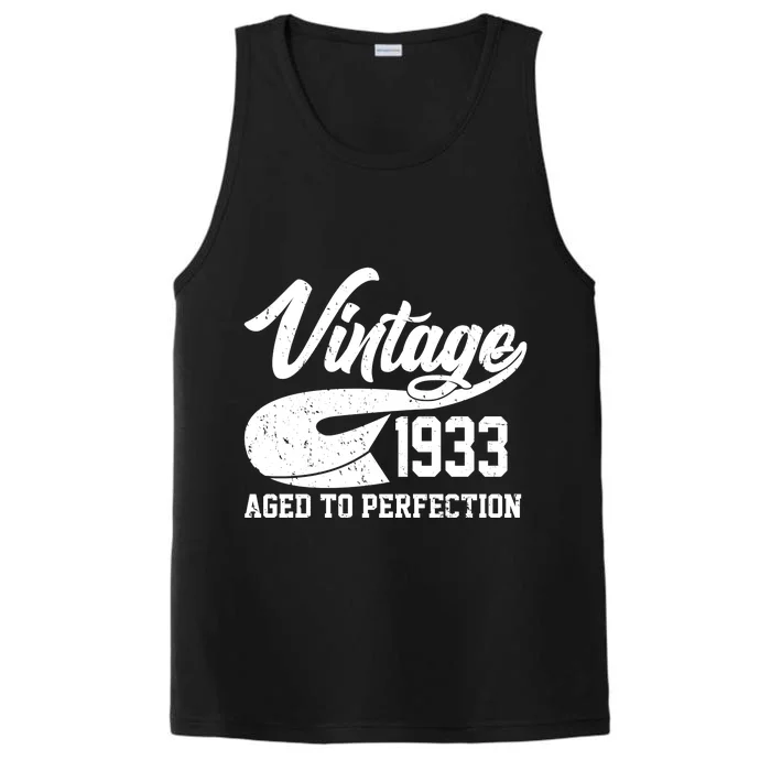 Vintage 1933 Aged To Perfection 90th Birthday Performance Tank