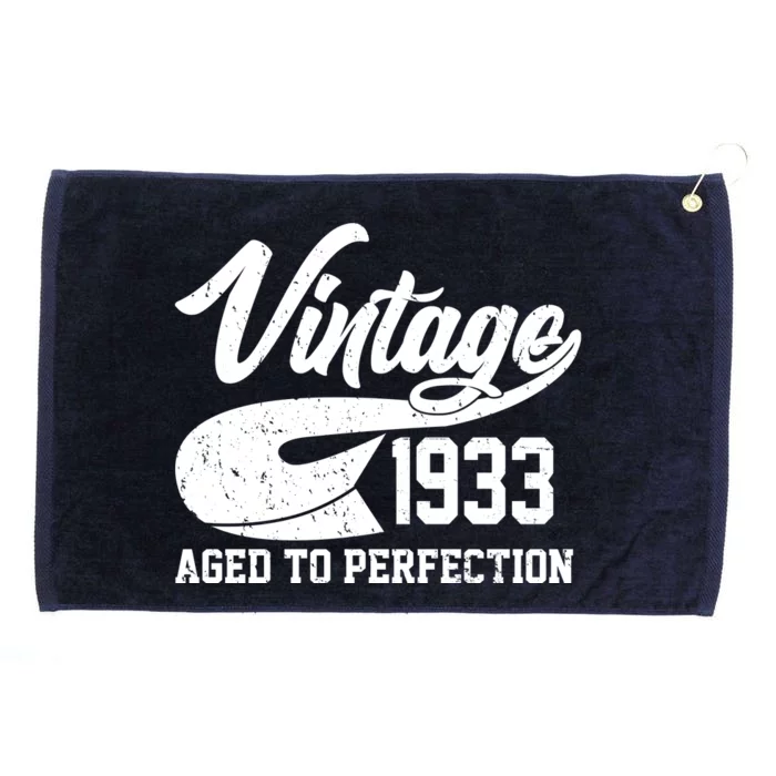 Vintage 1933 Aged To Perfection 90th Birthday Grommeted Golf Towel