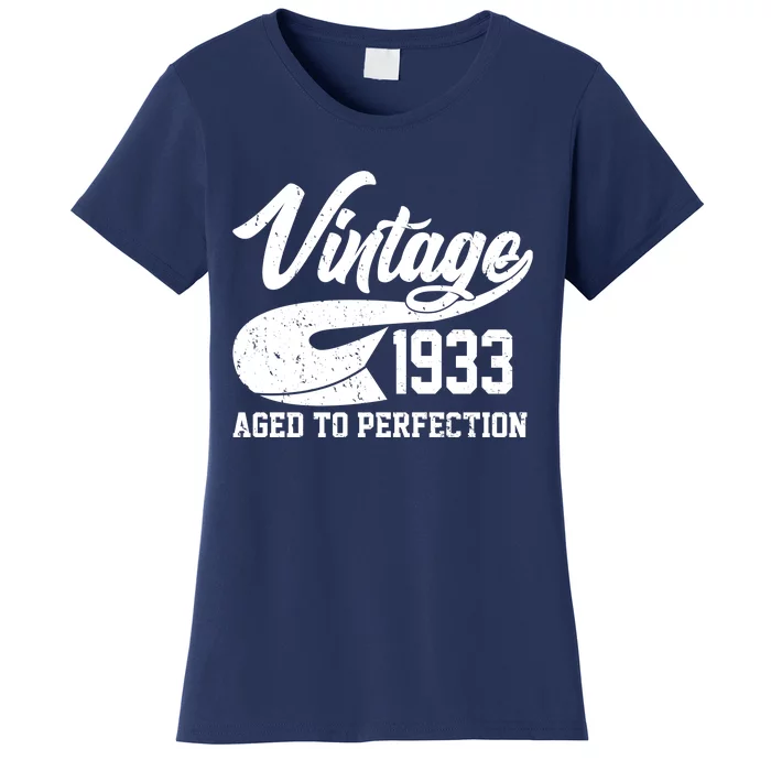 Vintage 1933 Aged To Perfection 90th Birthday Women's T-Shirt