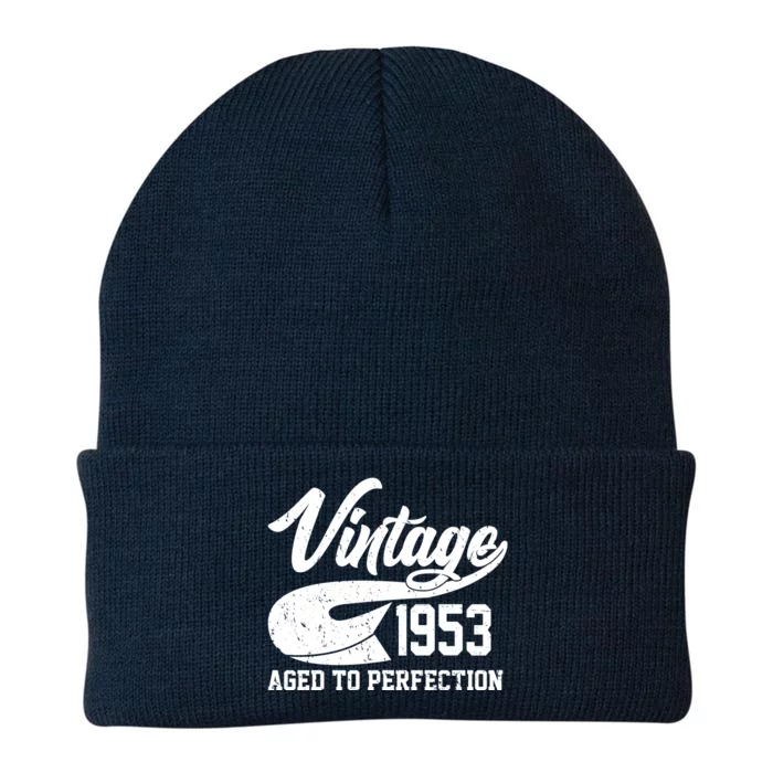 Vintage 1953 Aged To Perfection 70th Birthday Knit Cap Winter Beanie