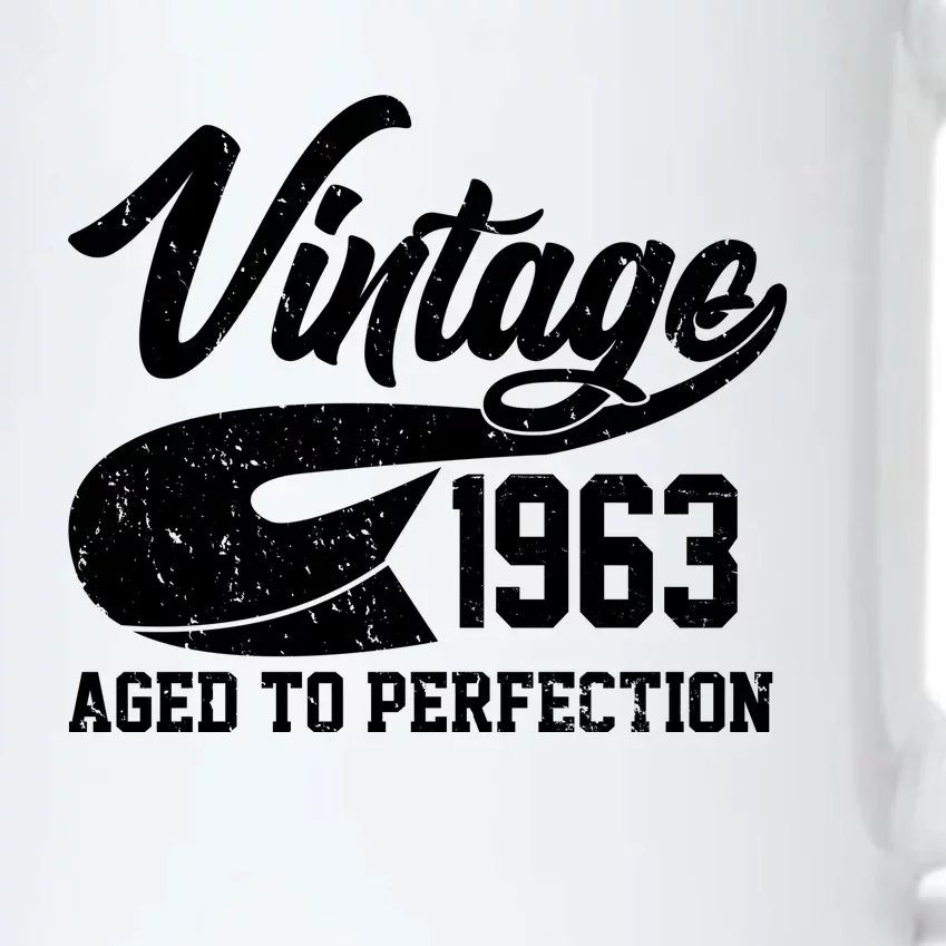 Vintage 1963 Aged To Perfection 60th Birthday Black Color Changing Mug