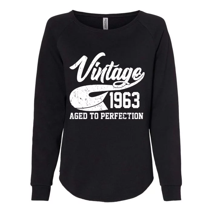 Vintage 1963 Aged To Perfection 60th Birthday Womens California Wash Sweatshirt