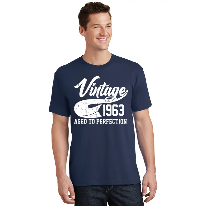 Vintage 1963 Aged To Perfection 60th Birthday T-Shirt