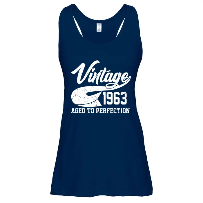 Vintage 1963 Aged To Perfection 60th Birthday Ladies Essential Flowy Tank