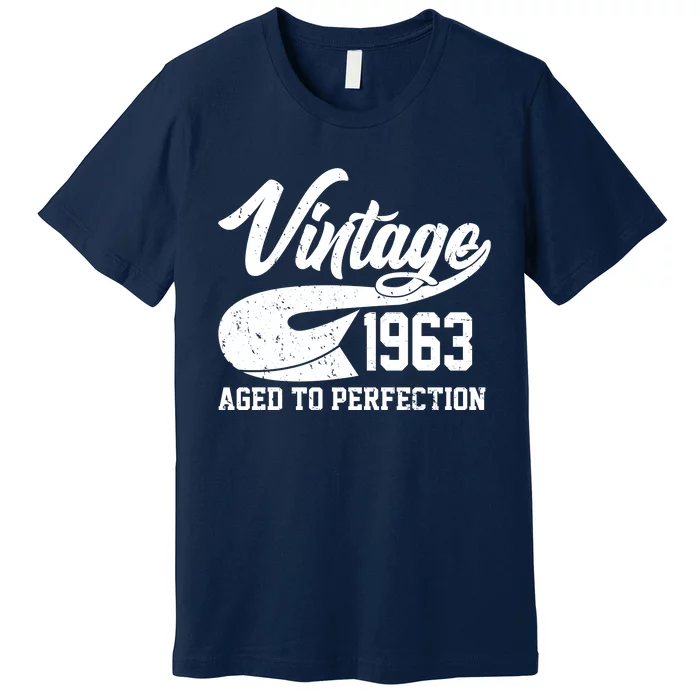 Vintage 1963 Aged To Perfection 60th Birthday Premium T-Shirt