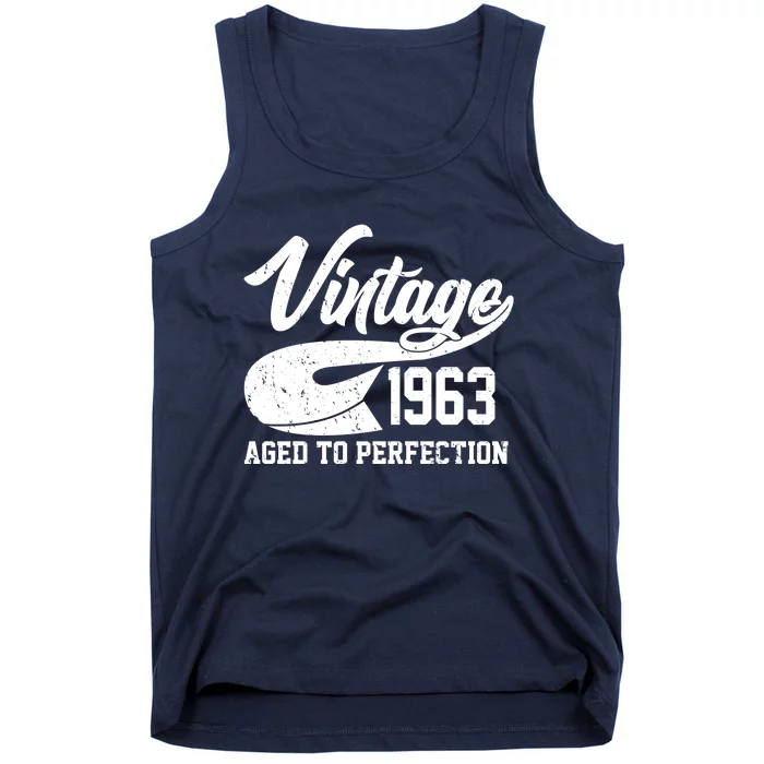 Vintage 1963 Aged To Perfection 60th Birthday Tank Top