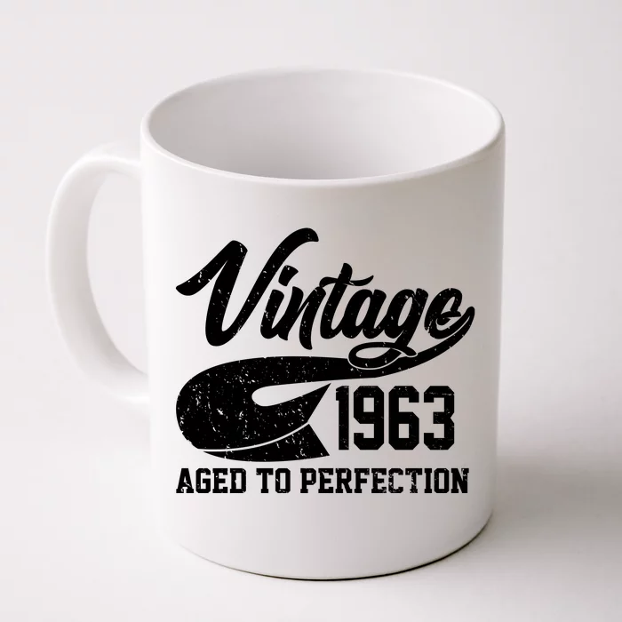 Vintage 1963 Aged To Perfection 60th Birthday Front & Back Coffee Mug