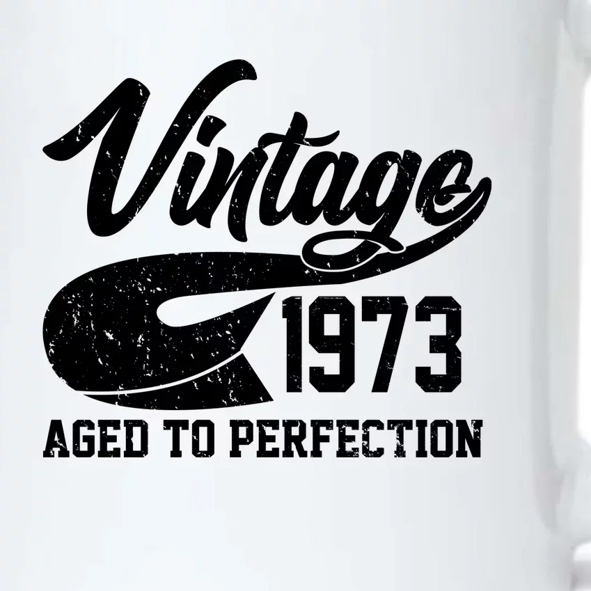 Vintage 1973 Aged To Perfection 50th Birthday Black Color Changing Mug