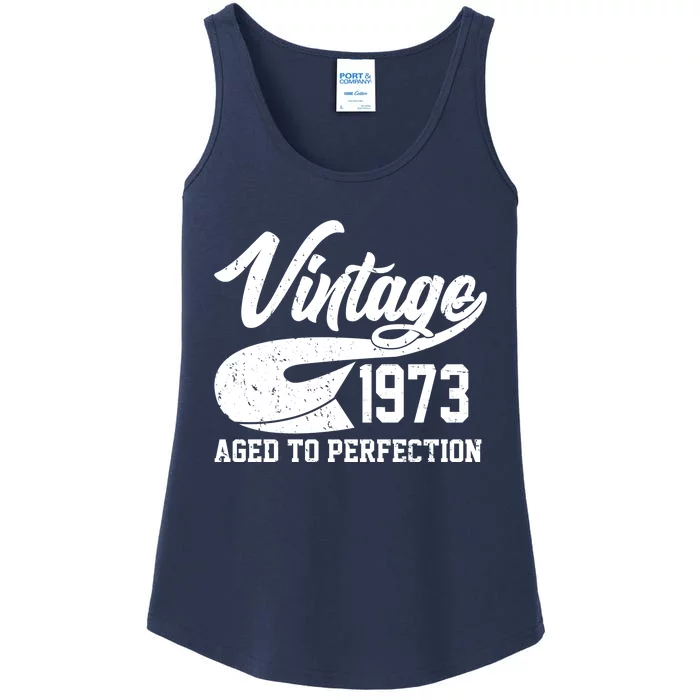 Vintage 1973 Aged To Perfection 50th Birthday Ladies Essential Tank