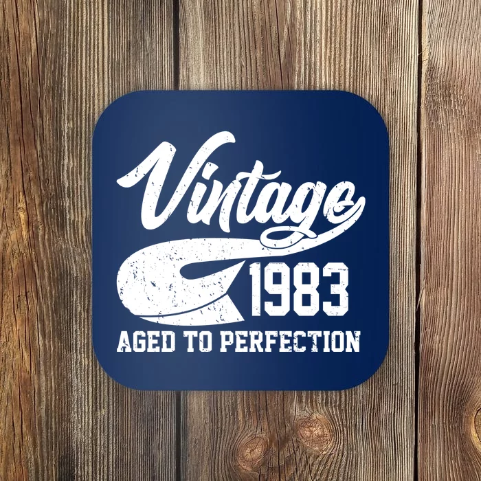 Vintage 1983 Aged To Perfection 40th Birthday Coaster