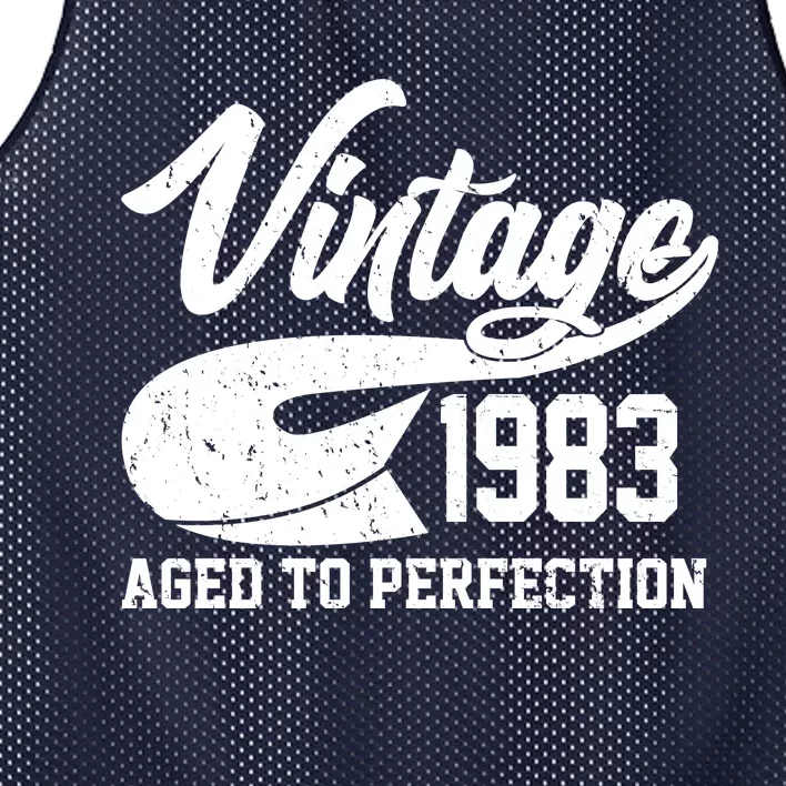 Vintage 1983 Aged To Perfection 40th Birthday Mesh Reversible Basketball Jersey Tank