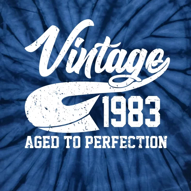 Vintage 1983 Aged To Perfection 40th Birthday Tie-Dye T-Shirt