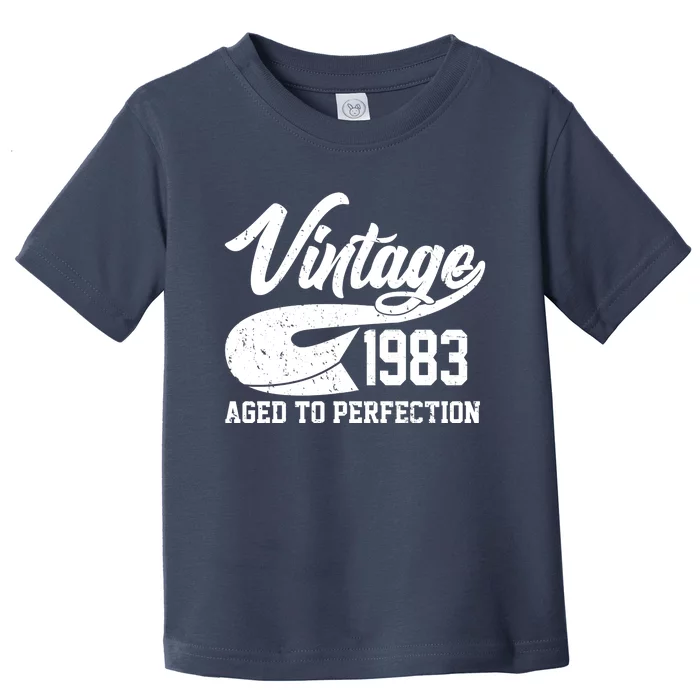 Vintage 1983 Aged To Perfection 40th Birthday Toddler T-Shirt