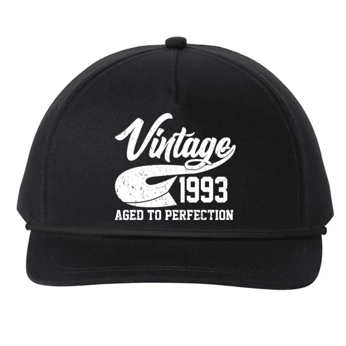 Vintage 1993 Aged To Perfection 30th Birthday Snapback Five-Panel Rope Hat