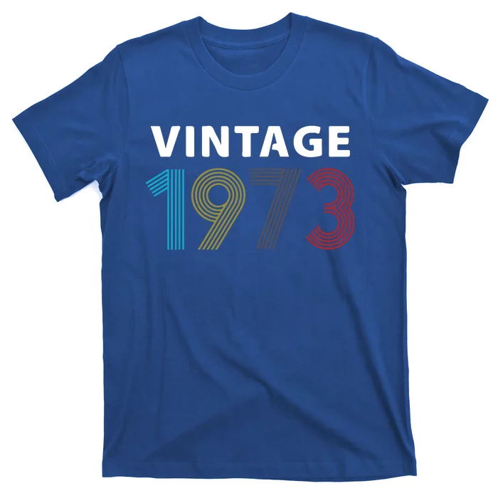 Vintage 1973 Birthday Gift For Mum Grandpa T-Shirt