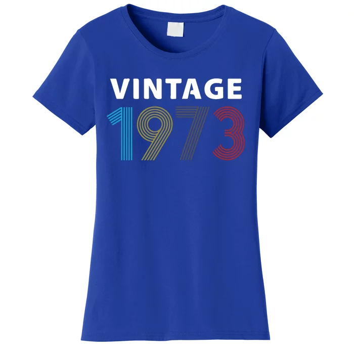 Vintage 1973 Birthday Gift For Mum Grandpa Women's T-Shirt