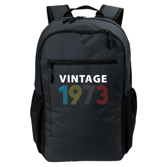 Vintage 1973 Birthday Gift For Mum Grandpa Daily Commute Backpack