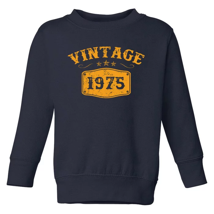 Vintage 1975 Birthday Gifts Toddler Sweatshirt