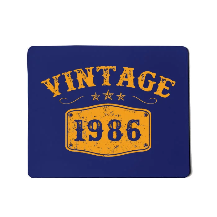 Vintage 1986 Birthday Gifts Mousepad