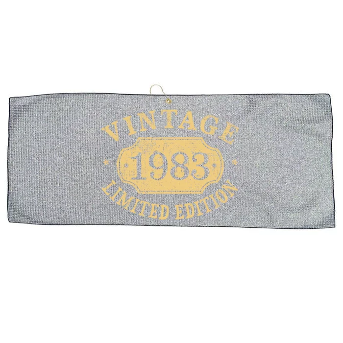 Vintage 1983 Birthday 39th Limited Edition Large Microfiber Waffle Golf Towel