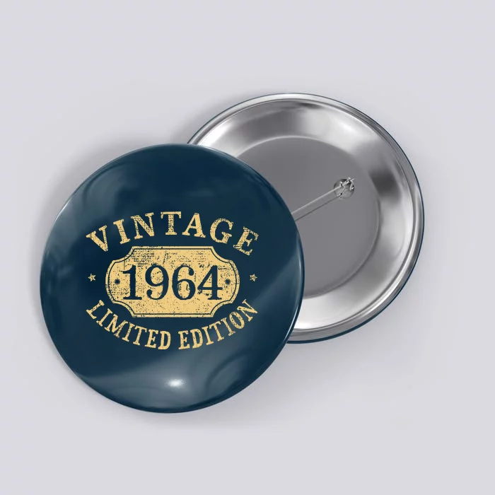 Vintage 1964 Birthday 58th Limited Edition Button