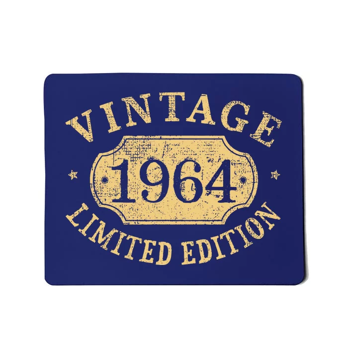 Vintage 1964 Birthday 58th Limited Edition Mousepad