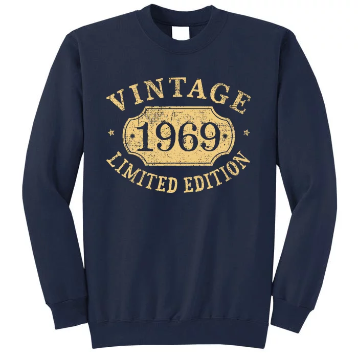 Vintage 1969 Birthday 53rd Limited Edition Tall Sweatshirt