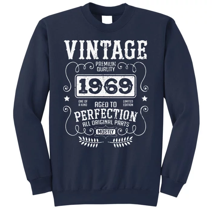 VINTAGE 1969 Birth Year Birthday Funny Quotes Retro Graphic Sweatshirt