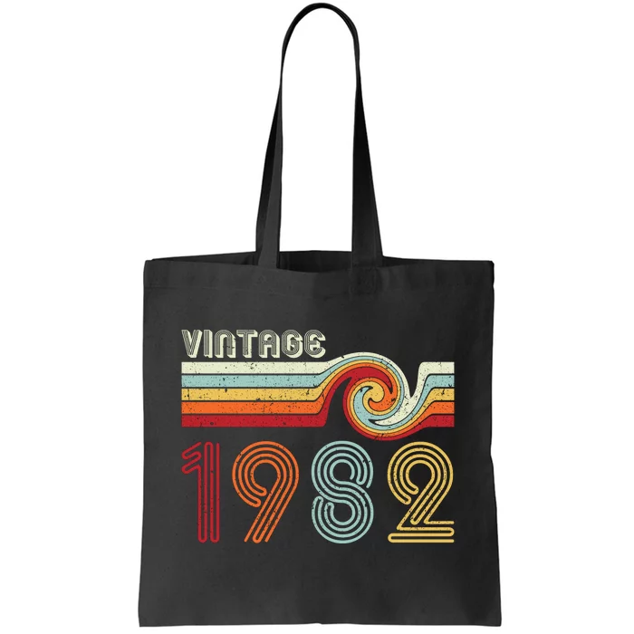 Vintage 1982 Birthday Tote Bag